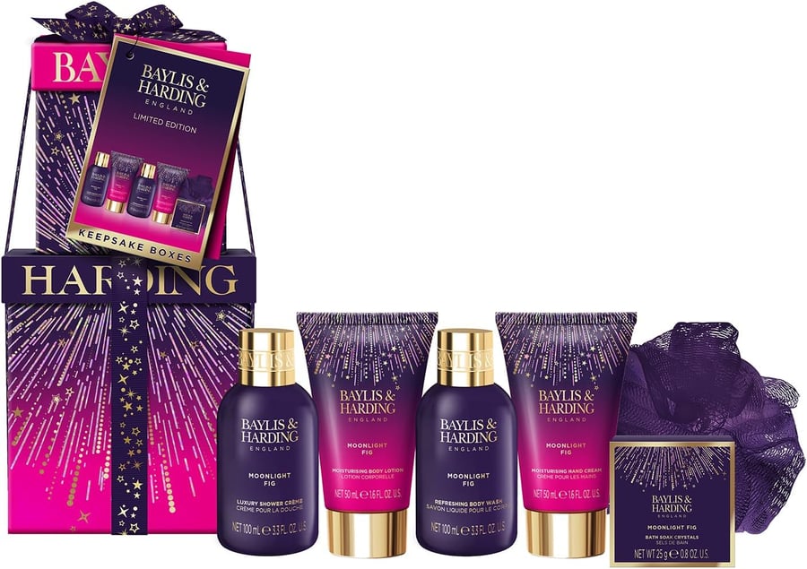 Baylis & Harding Moonlight Fig Lúxus Dekur Gjafasett