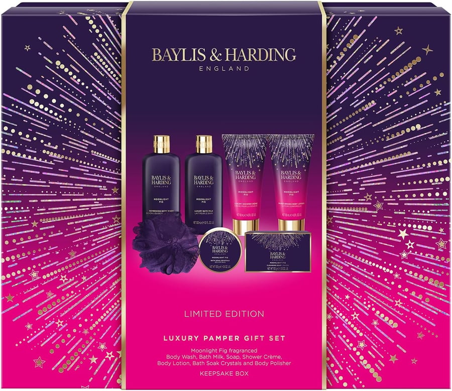 Baylis & Harding Moonlight Fig Lúxus Dekur Gjafasett