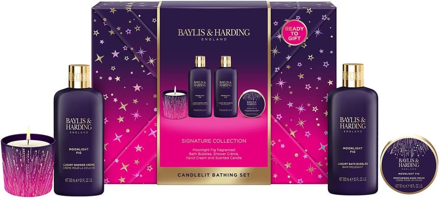 Baylis & Harding Moonlight Fig Lúxus Spa Gjafasett