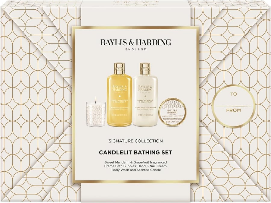 Baylis & Harding Sweet Mandarin & Grapefruit Candle light Bapvörusett