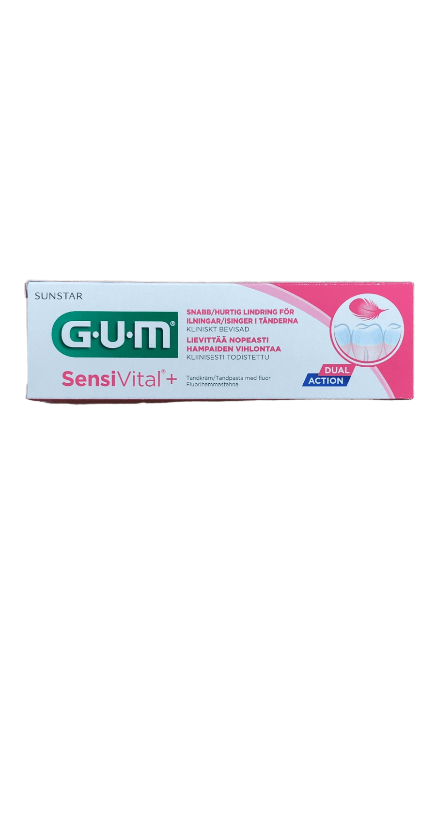 GUM SensiVital+ tvívirkt tannkrem 75 ml