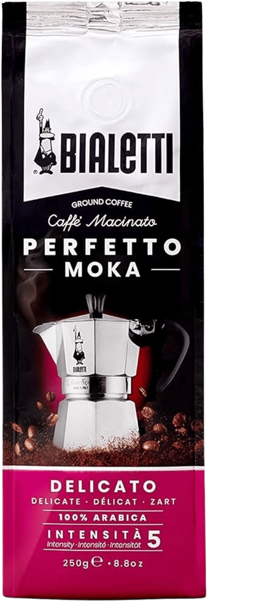 Bialetti Delicato Kaffi 250g malað