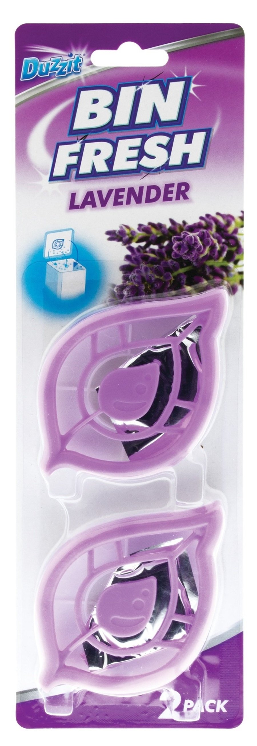 Duzzit ilmgjafi og lyktareyðir fyrir ruslatunnur - lavender ilmur