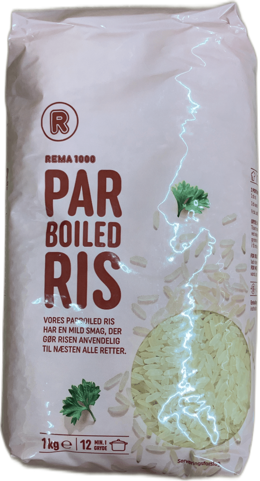 Rema 1000 Parboiled hrísgrjón 1 kg