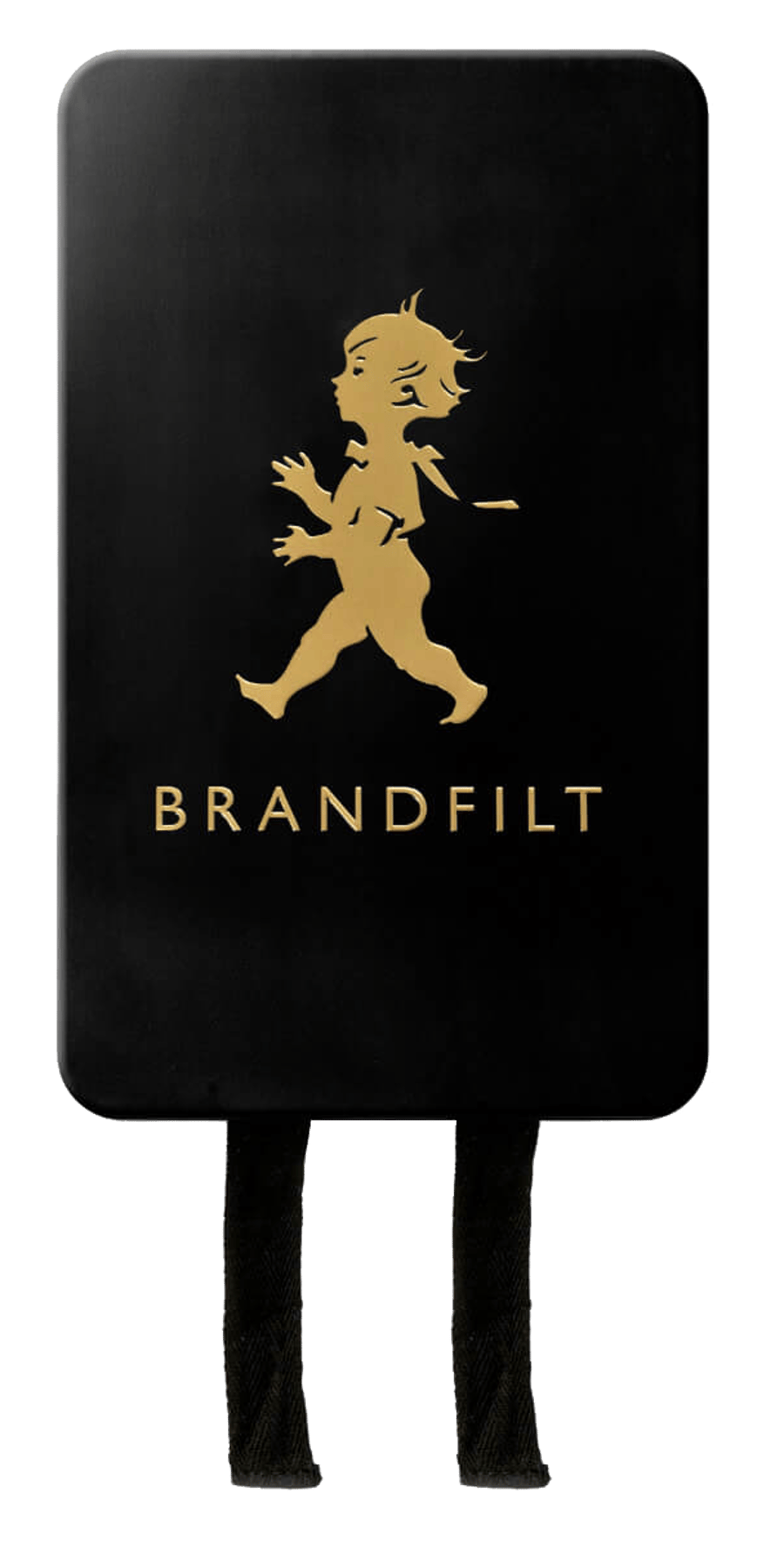 Brandfilt eldvarnarteppi svart/gyllt