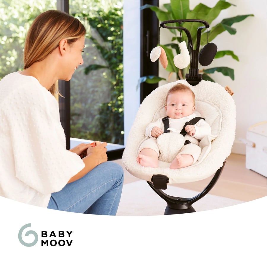 Swoon Evolution Motion Baby Swing – Curl White