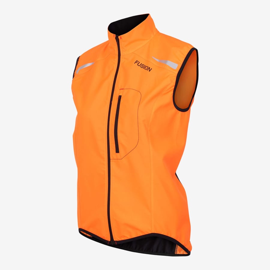 Fusion Womans S1 Run Vest Orange/black