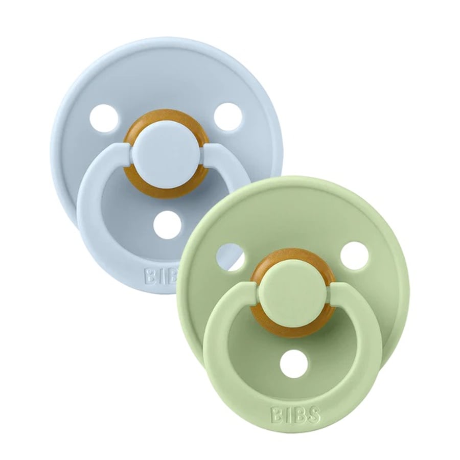BIBS Colour Blue/Pistachio Size 2 2pk