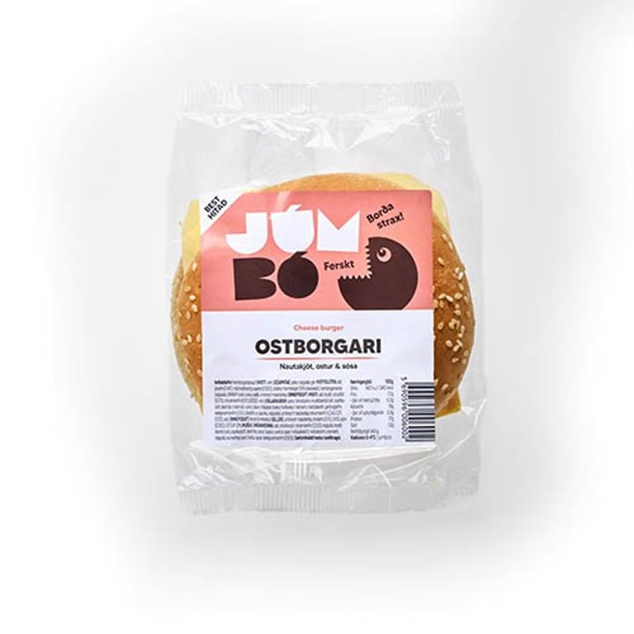 Jumbo ostborgari 160 g