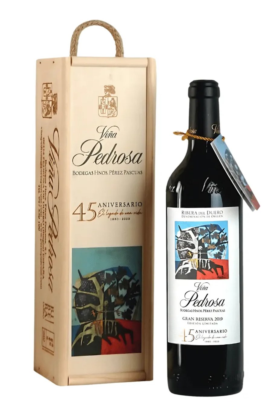 2019 Viña Pedrosa Gran Reserva Anniversario í trékassa