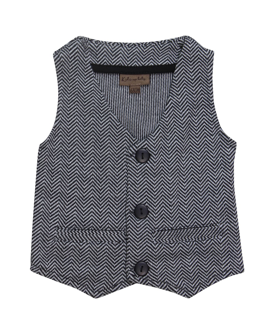 Kids up baby Vidar vesti  Med. Grey melange