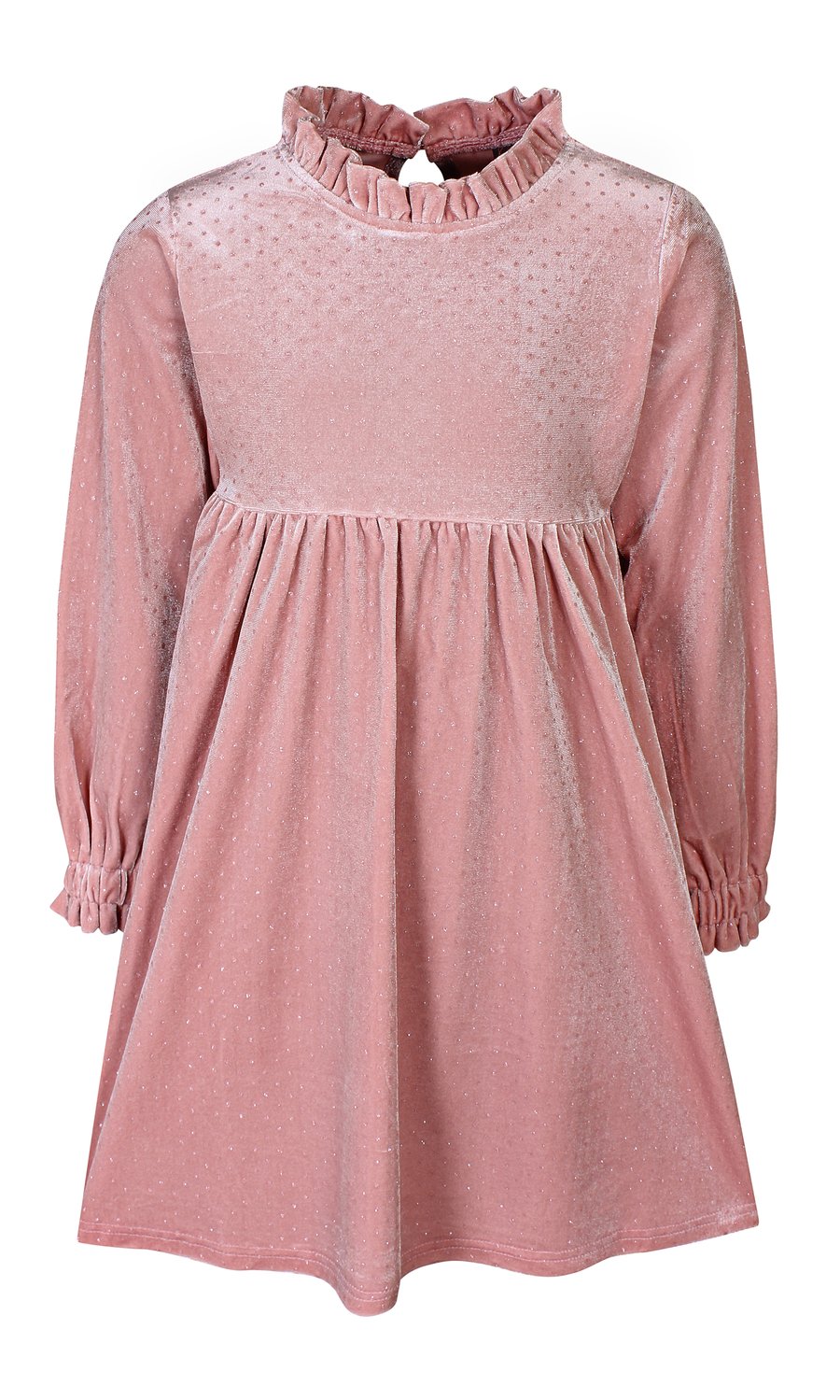 Kids up Frigg kjóll Velvet/Glitter Rose