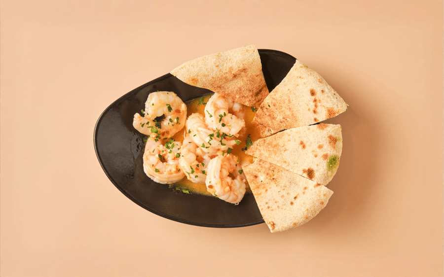Roasted prawns - Hvítlauksristaðar rækjur
