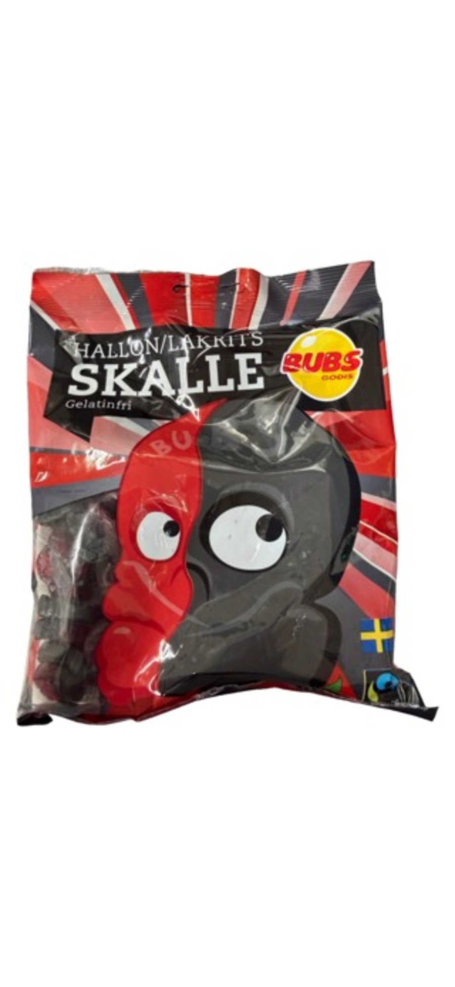 Bubs hauskúpur með hindberjum og lakkrís 190 g