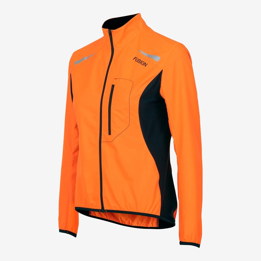 Fusion w S1 run jacket Orange/black