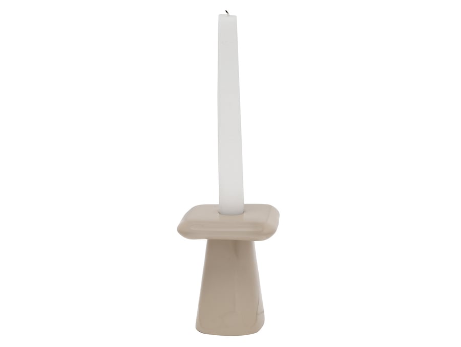 Candle Holder Roca Small Warm Grey
