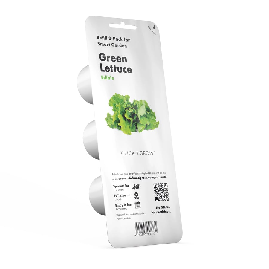 Click and Grow Smart Garden Áfylling 3-pack - Grænkál (Green Lettuce)