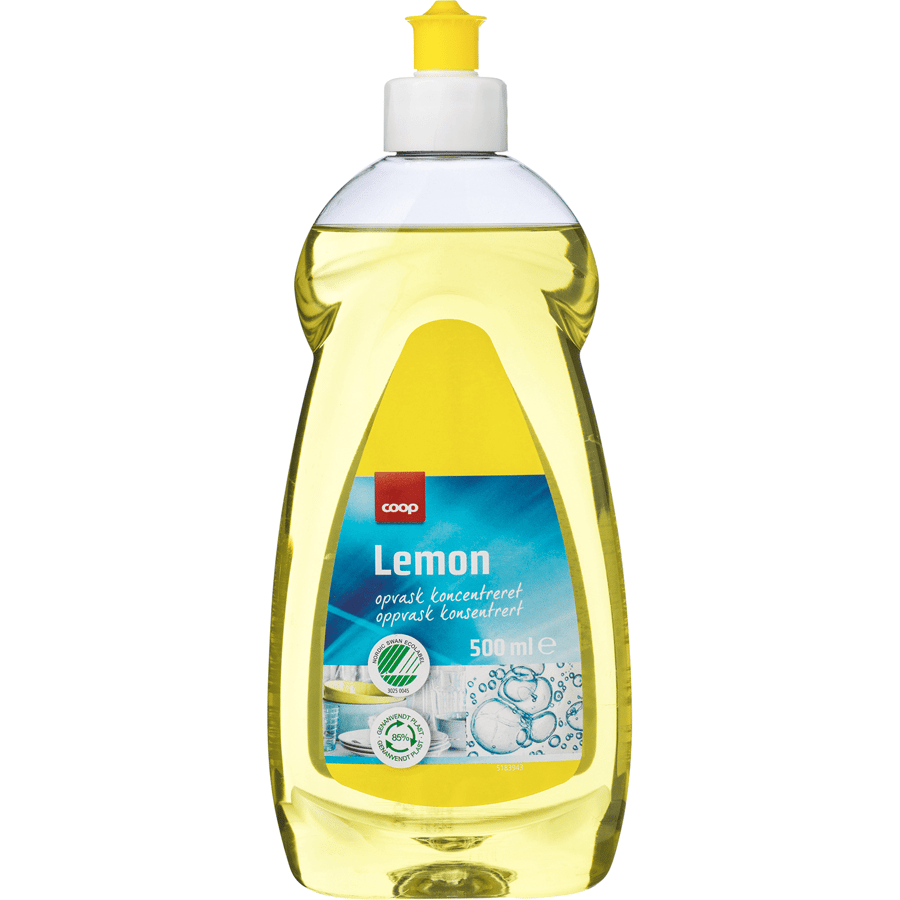 Coop lemon uppþvottalögur 500 ml