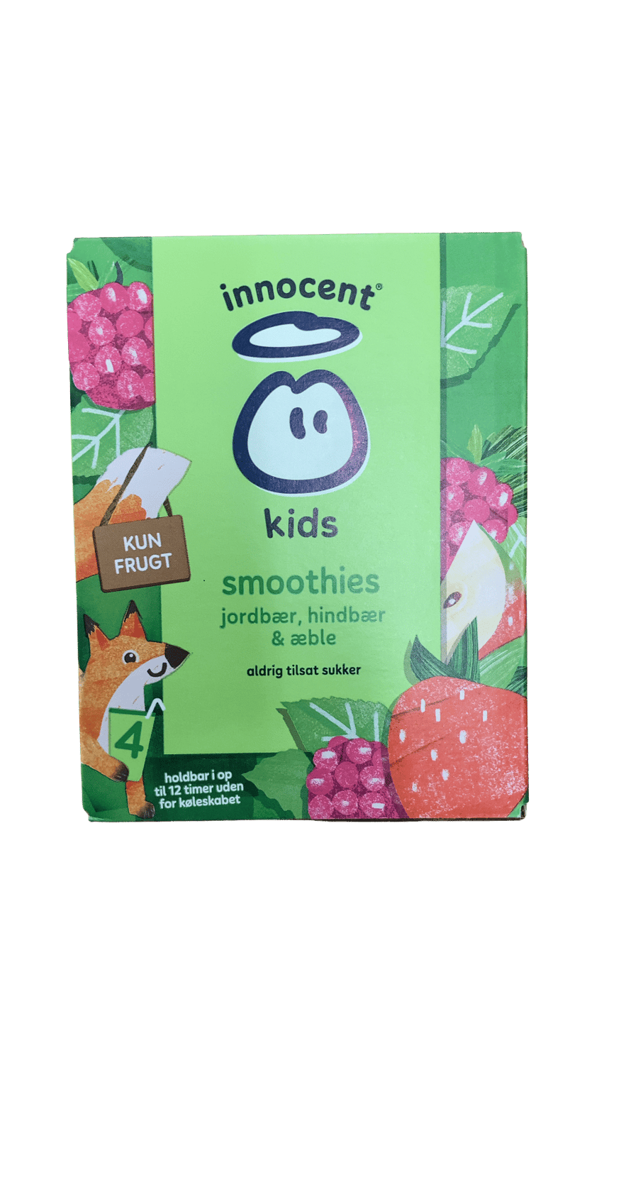 Innocent Kids Smoothies jarðarber, hindber og epli 4 x 150 ml