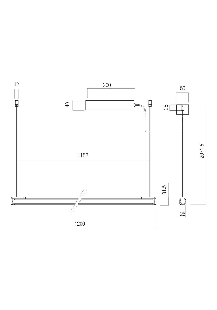 Crisp 120cm svart