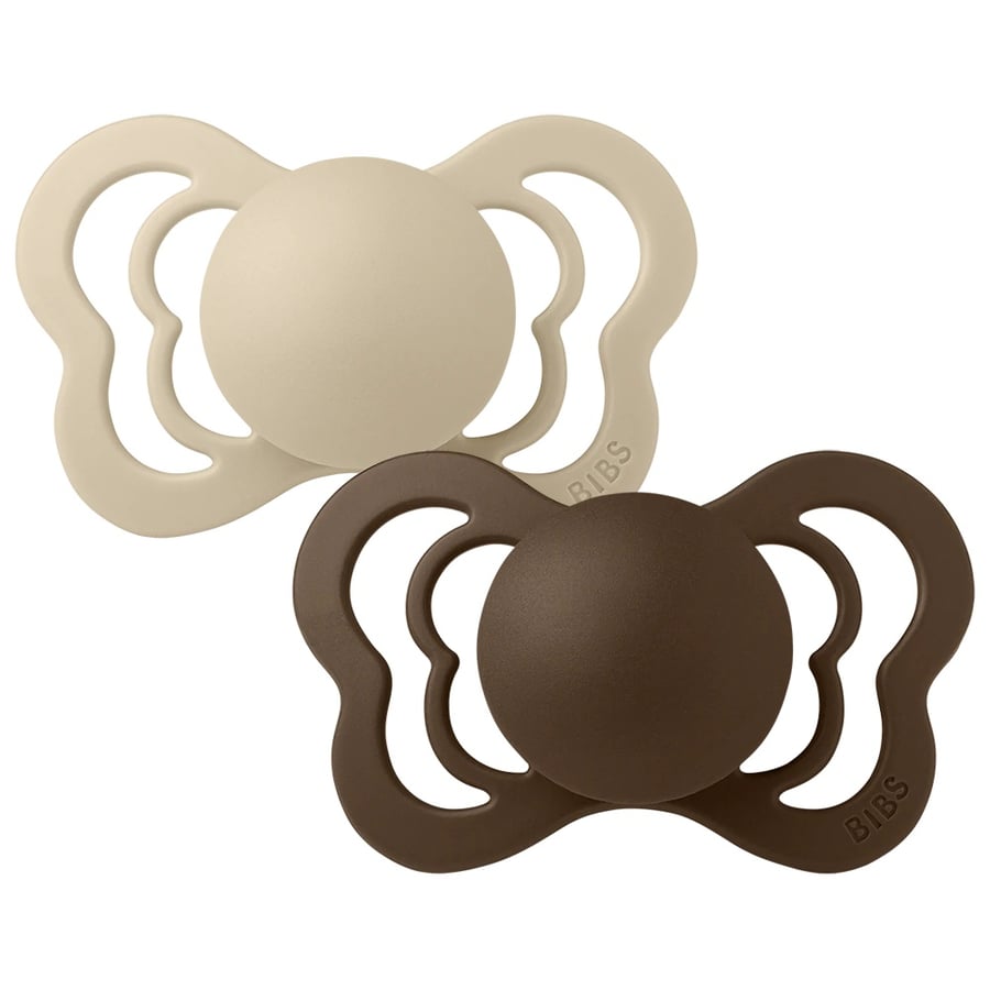 BIBS Couture Vanilla/Mocha Size 1 2pk