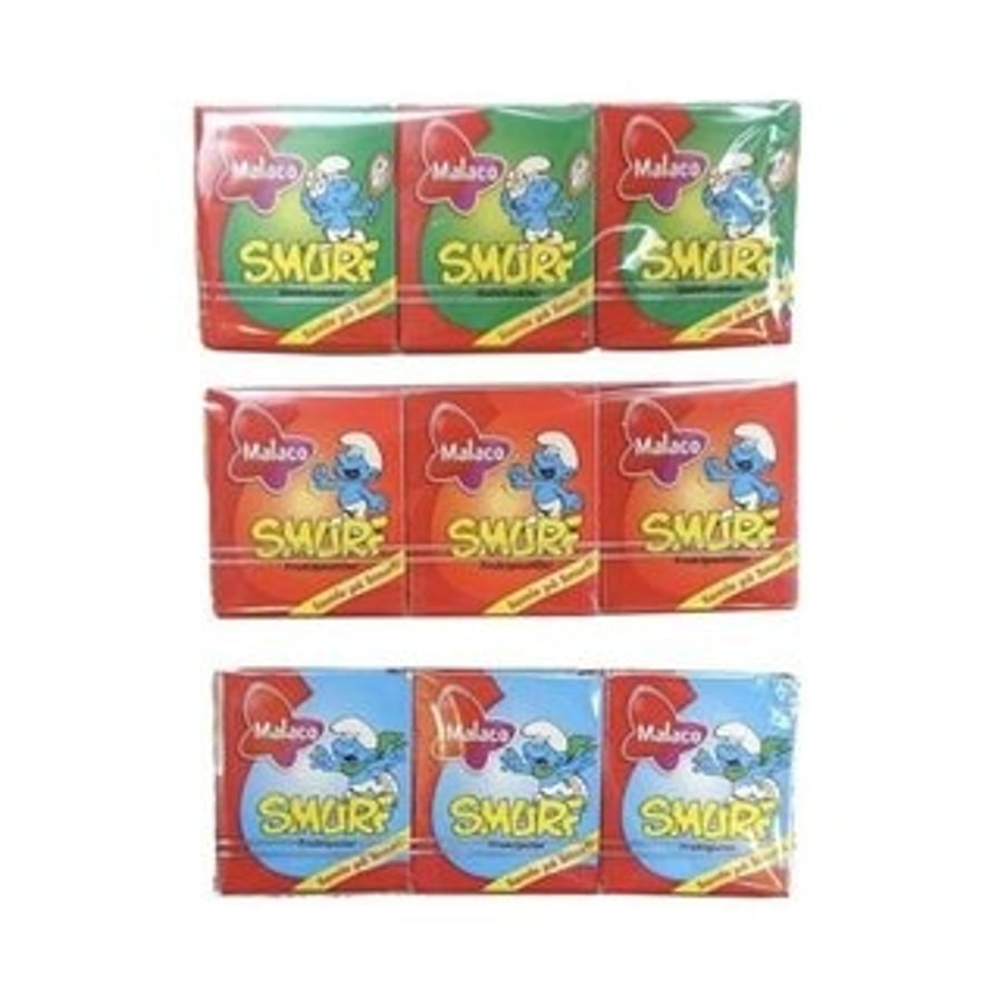 Malaco Smurfs sælgæti 3 pk 60 g