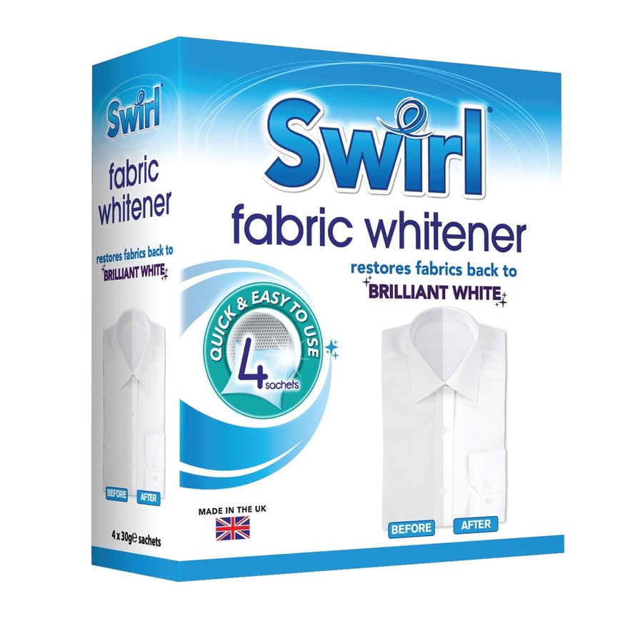 Swirl Fabric Whitener hvítur þvottur hvítari 4 Pokar í pakka