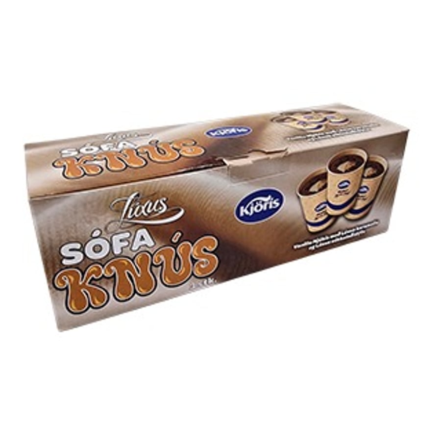 Kjörís Sófaknús með lúxus karamellu 3 stk.