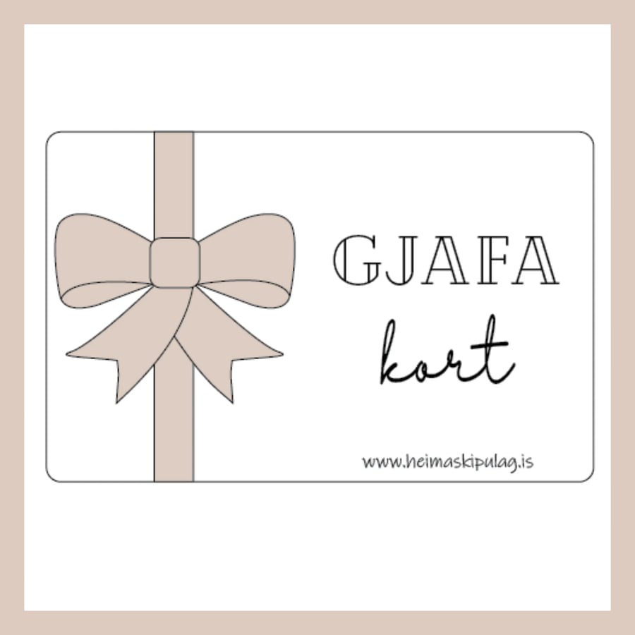 Gjafakort - 25,000kr. - 25,000kr.