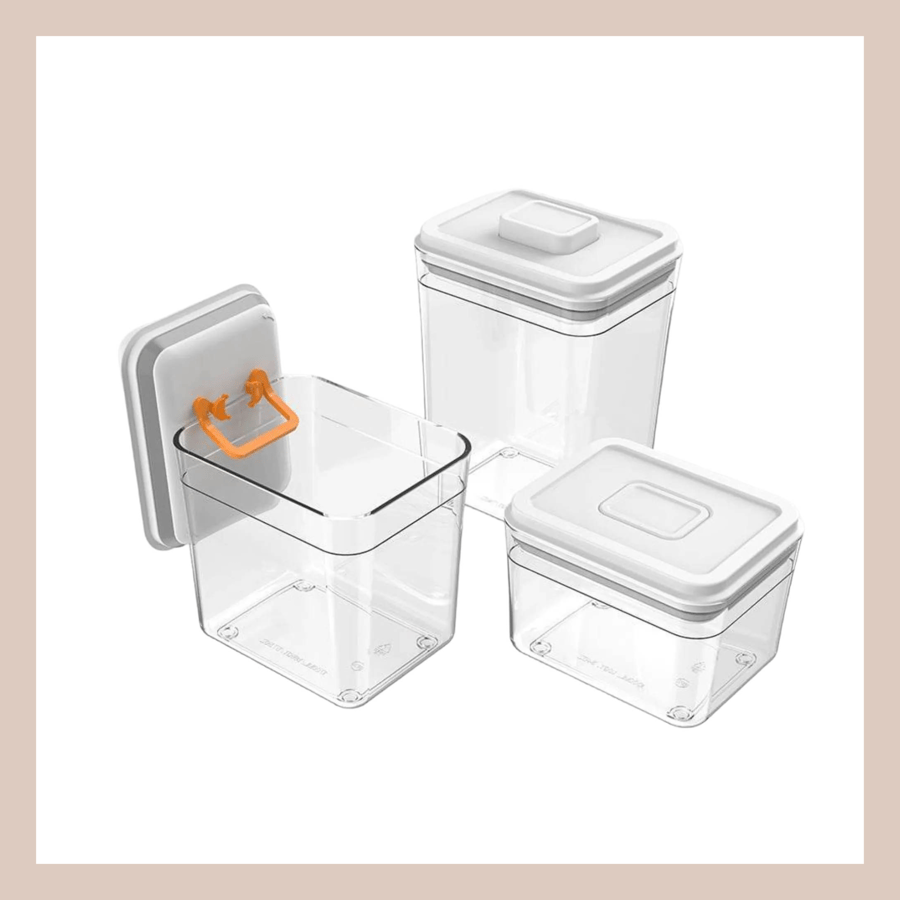 Þurrvörubox með loftþéttum tappa – 5 stærðir - 0.35L