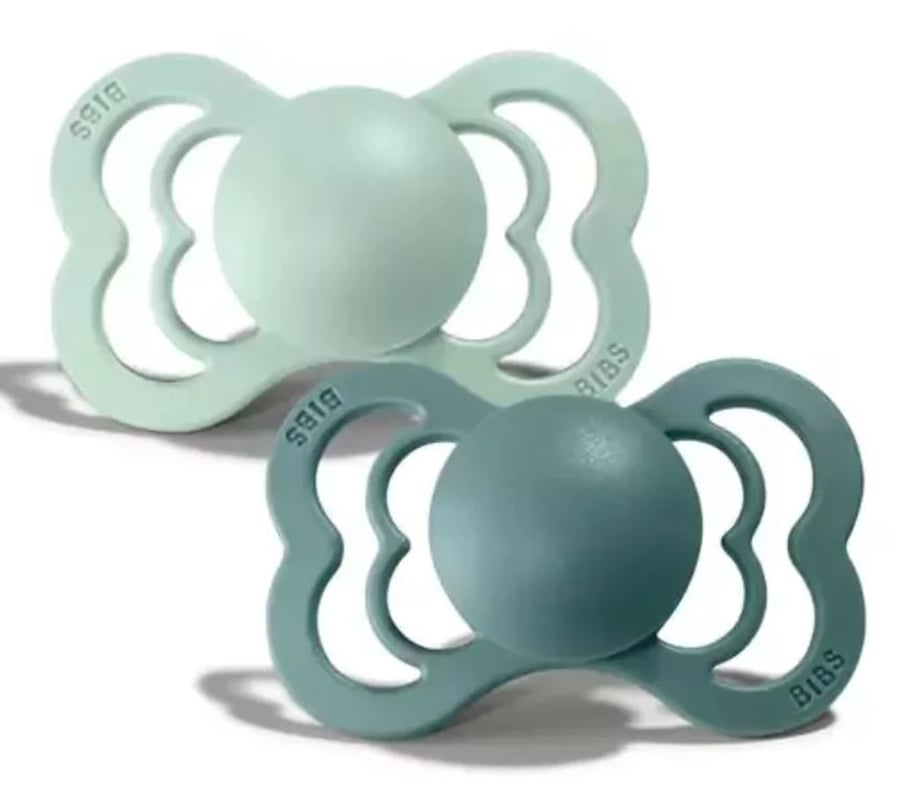 BIBS Supreme Mint/Sea Size 2 2pk