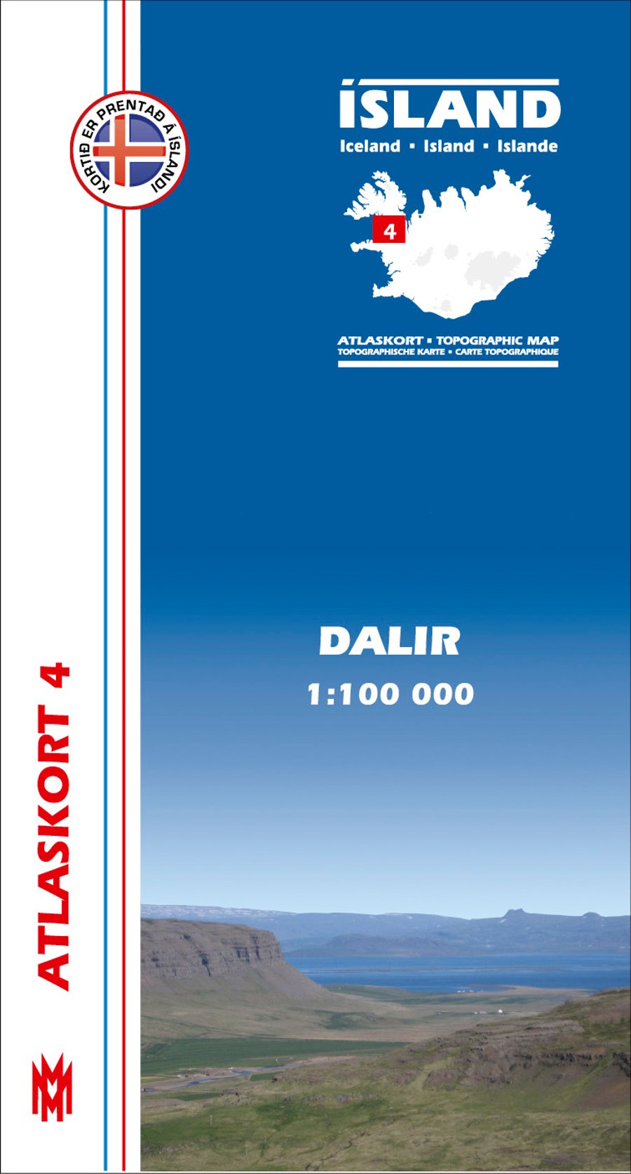 Dalir 1:100 000 - Atlaskort 4