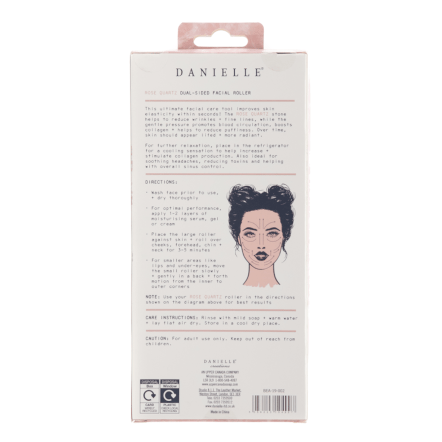 Danielle Dual Ended Rose Quartz Facial Roller