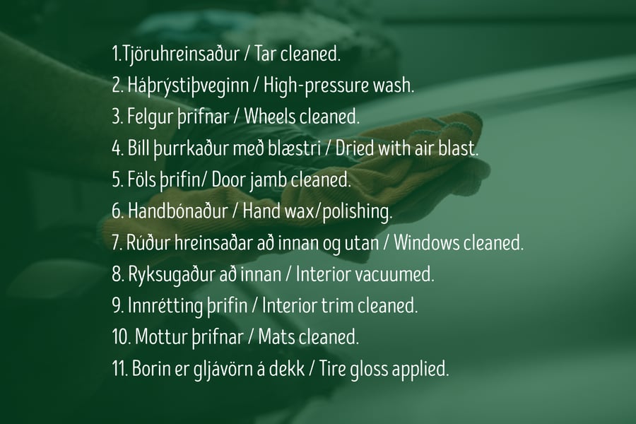 Láttu bílinn skína með alþrifum