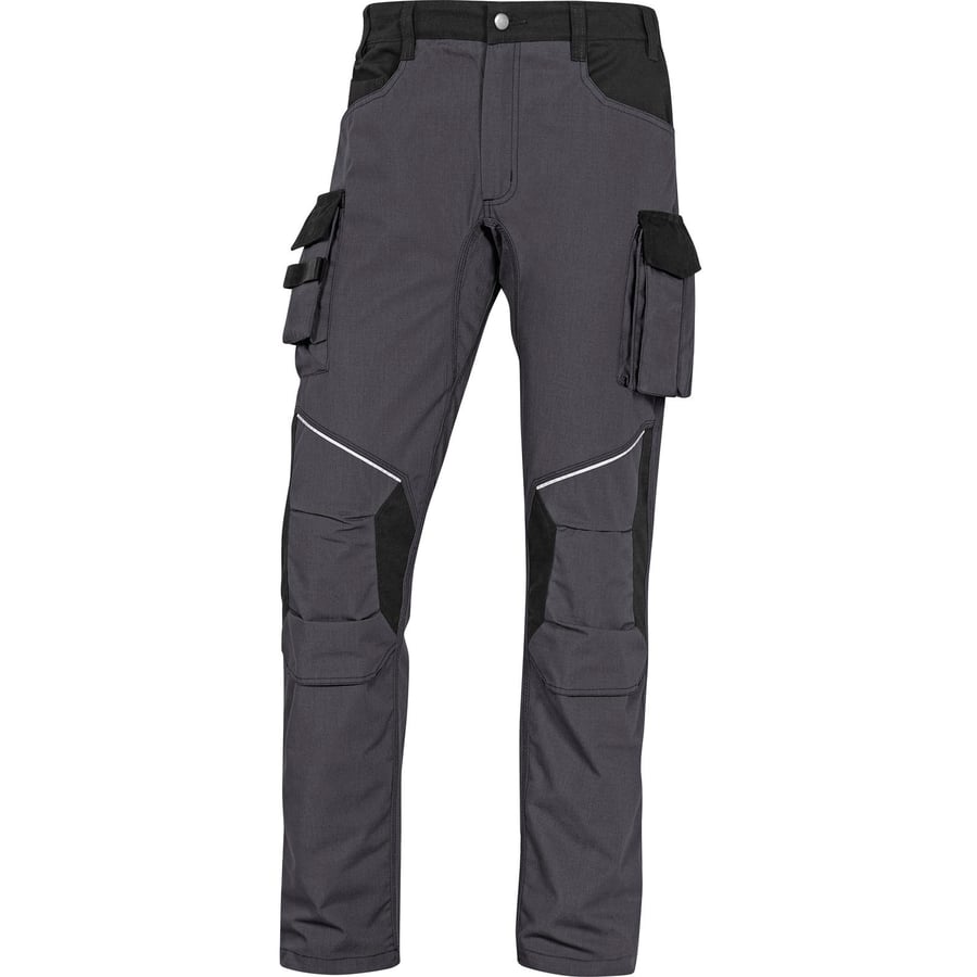Delta Plus MACH2 CORPORATE WORKING TROUSERS IN RIPSTOP POLYESTER COTTON GREY/BL M2 CORPO V2 TROUS XXL