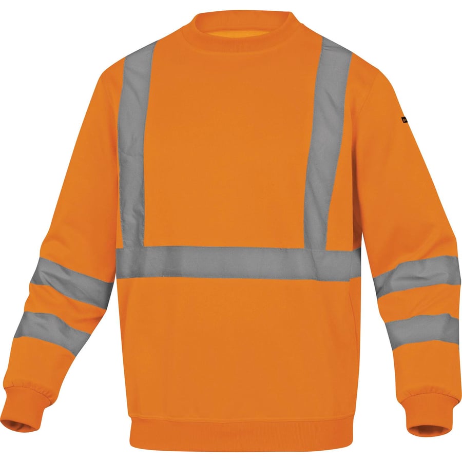 Delta Plus POLYESTER/COTTON FLEECE HIGH VISIBILITY SWEAT ORANGE ASTRAL SWEAT XXL