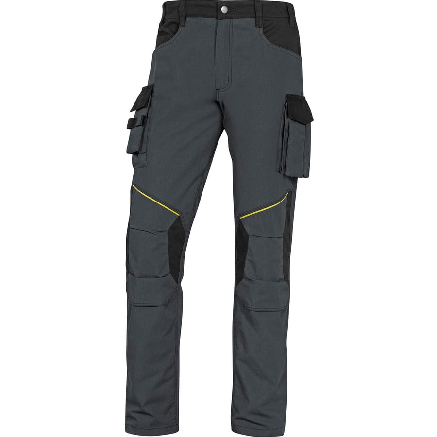 Delta Plus RIPSTOP POLYESTER/COTTON/ELASTANE MACH2 CORPORATE WORKING TROUSERS GREY/BL MCPA2STR TROUSERS XL