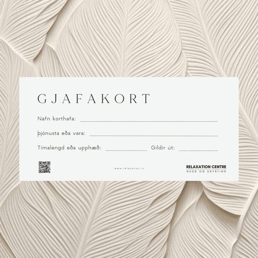 Gjafakort fyrir Gel fótsnyrtingu 50 min