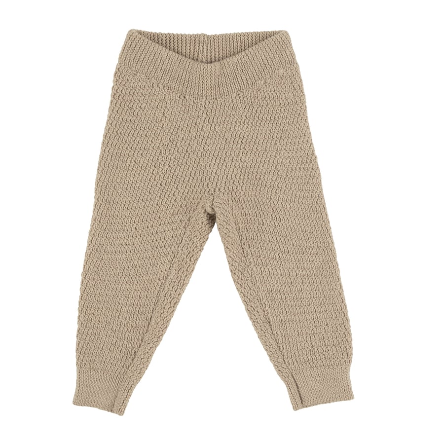 Voksi Wool Honeycomb buxur Melange Sand