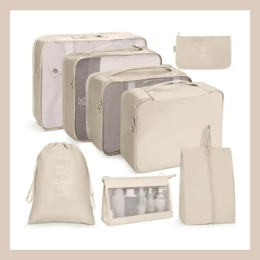 Ferðasett – 2 litir - Beige