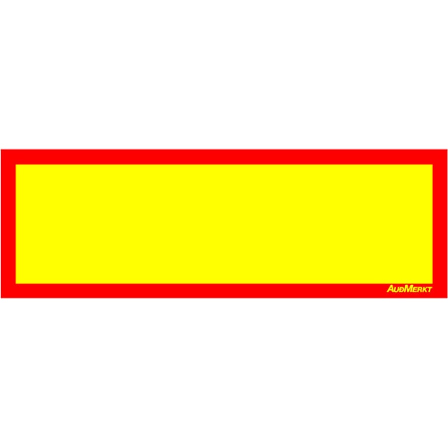 Grunnnur bannskilta 20 x 60 cm