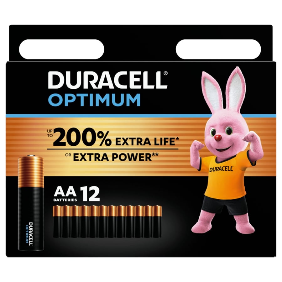 Duracell Optimum Rafhlöður - AA 12 stk