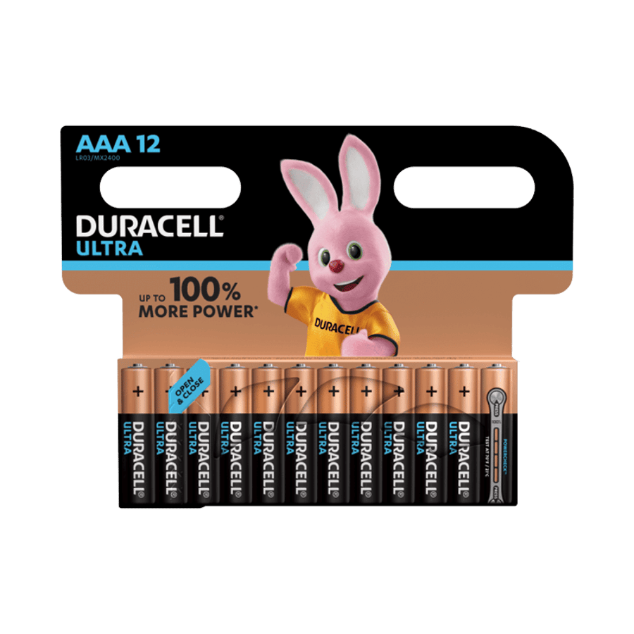 Duracell Ultra AAA rafhlöður - 12stk