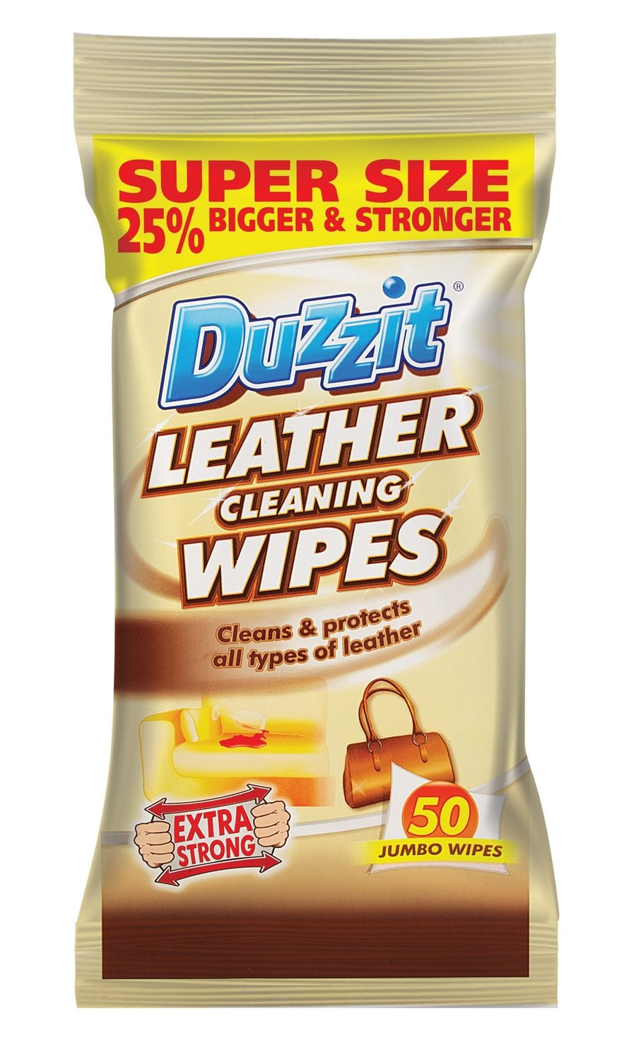 Duzzit blautþurrkur á allt leður 50 pk