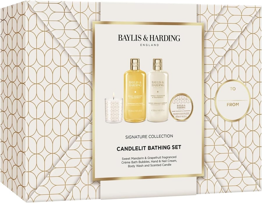 Baylis & Harding Sweet Mandarin & Grapefruit Candlelit Baðvöru Gjafasett