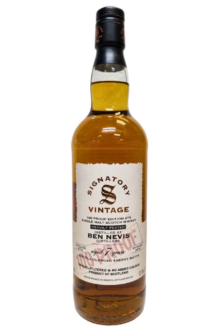 Signatory 100° Proof Edition Ben Nevis 7 ára #75