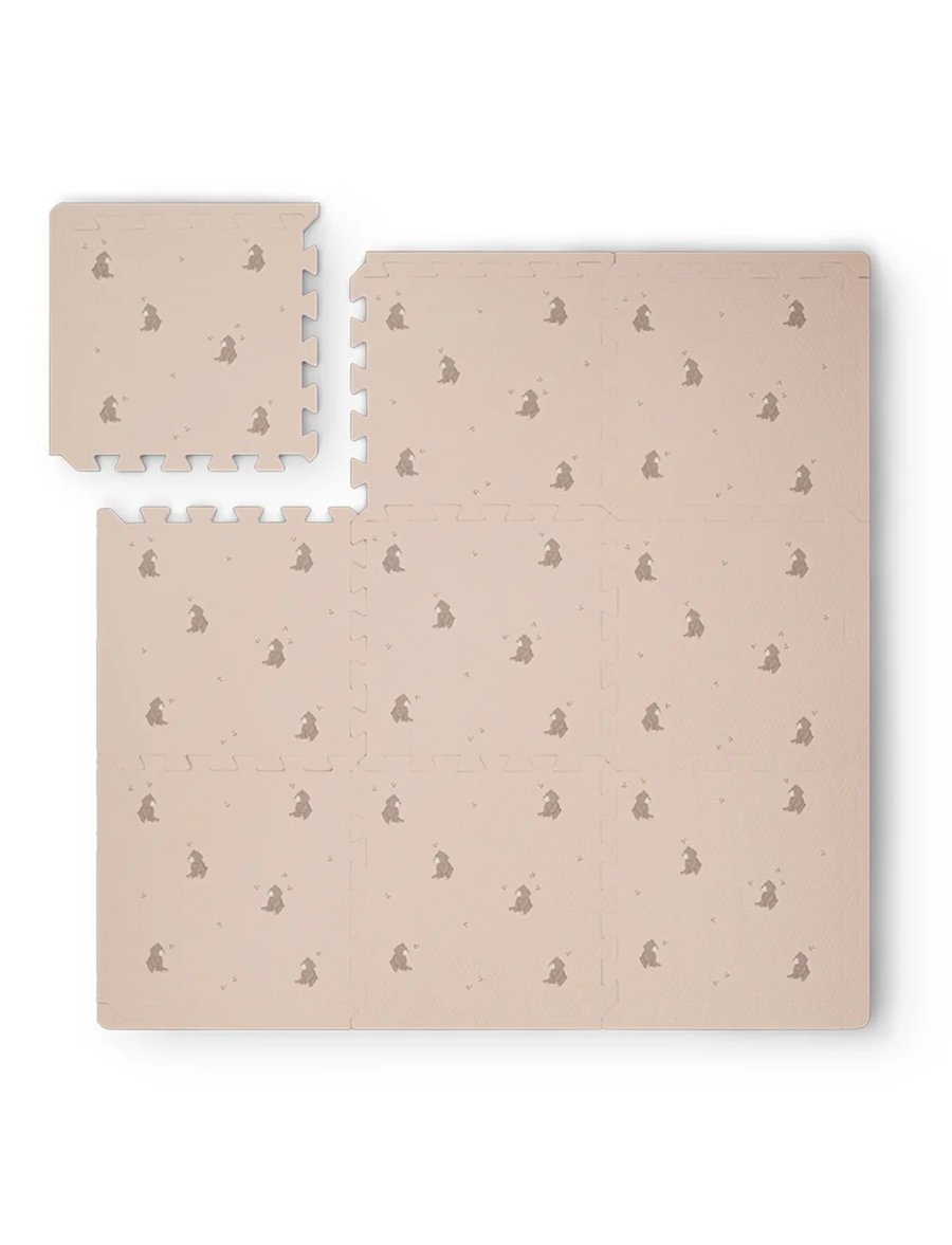 Alva Foam púslmotta square Bees and bears