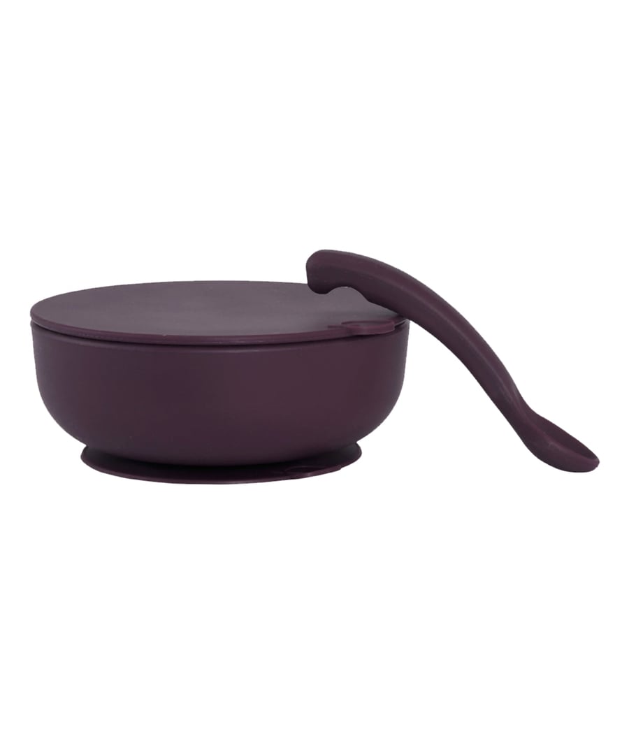 Lille Vilde skál m loki og skeið Plum