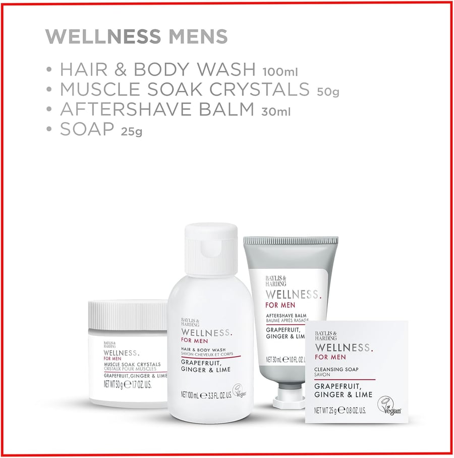 Baylis & Harding Wellness Fyrir Herran Nauðsynlegt Gjafasett fyrir hans vellíðan