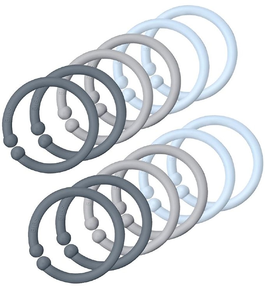 BIBS Loops babyblue/Cloud Petrol 12 stk